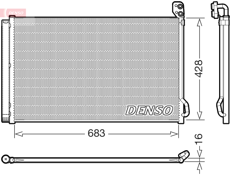 Denso Airco condensor DCN99083