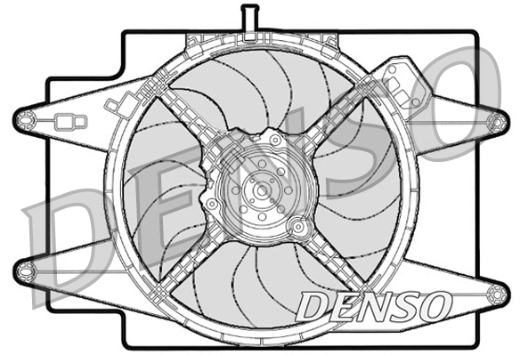 Denso Ventilatorwiel-motorkoeling DER01001