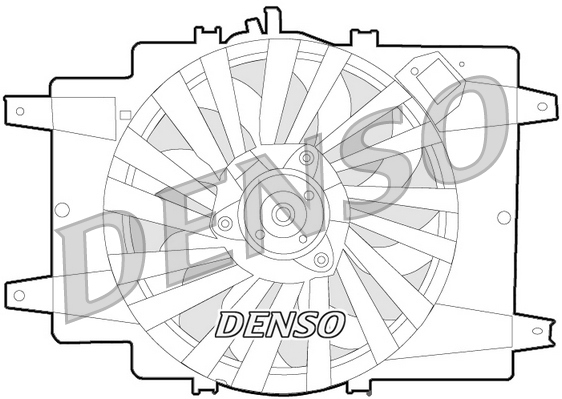 Denso Ventilatorwiel-motorkoeling DER01008