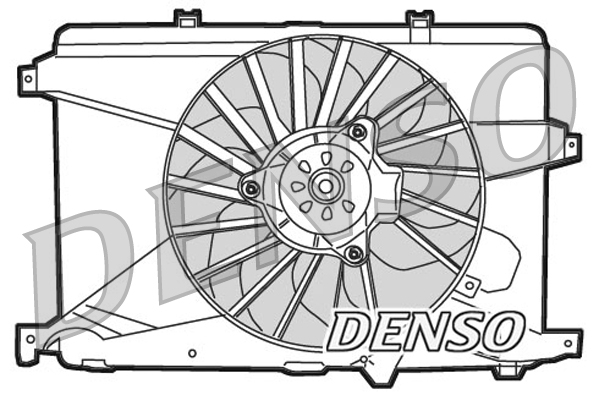 Denso Ventilatorwiel-motorkoeling DER01014