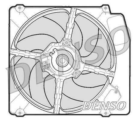 Denso Ventilatorwiel-motorkoeling DER01203