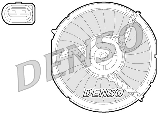 Denso Ventilatorwiel-motorkoeling DER02003