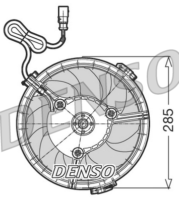 Denso Ventilatorwiel-motorkoeling DER02005