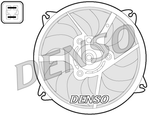 Denso Ventilatorwiel-motorkoeling DER07006