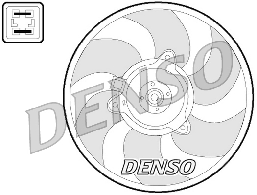 Denso Ventilatorwiel-motorkoeling DER07008