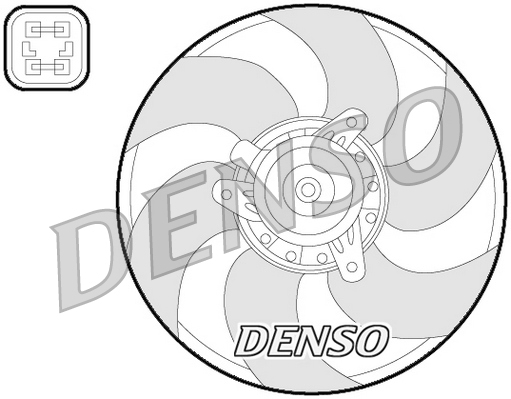 Denso Ventilatorwiel-motorkoeling DER07009