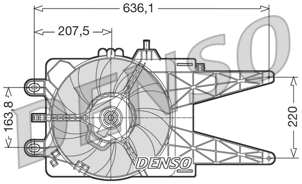 Denso Ventilatorwiel-motorkoeling DER09014