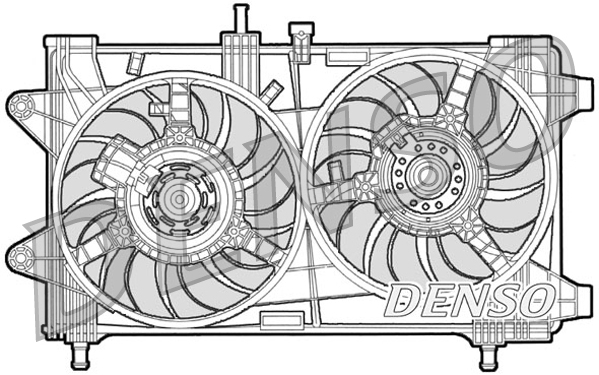 Denso Ventilatorwiel-motorkoeling DER09036