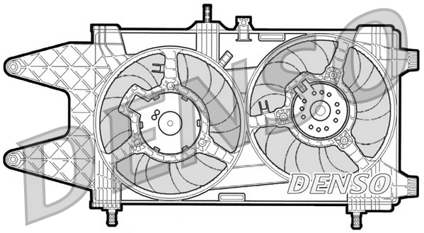 Denso Ventilatorwiel-motorkoeling DER09037