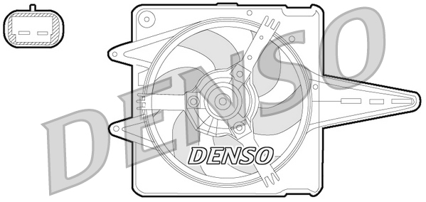 Denso Ventilatorwiel-motorkoeling DER09056