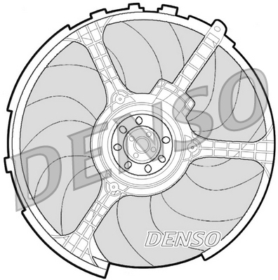 Denso Ventilatorwiel-motorkoeling DER09063