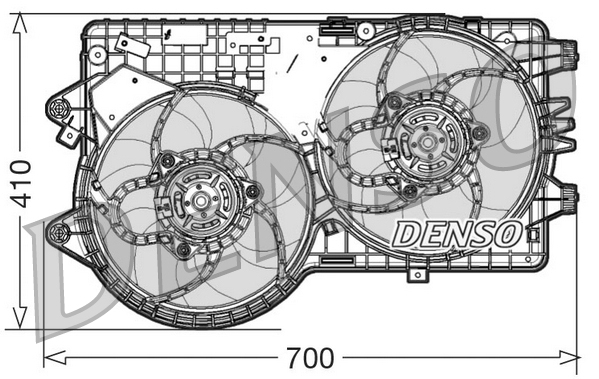 Denso Ventilatorwiel-motorkoeling DER09067