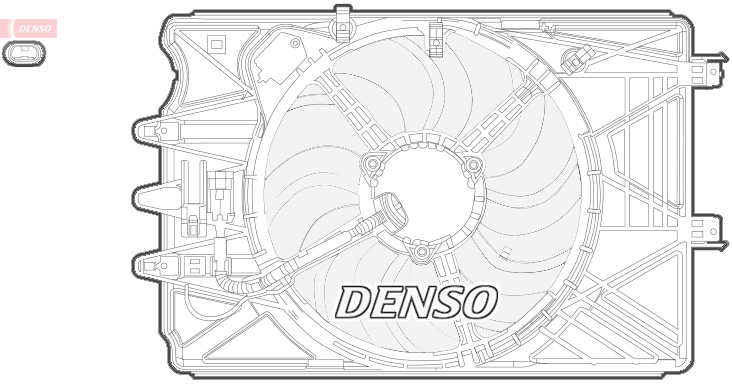 Denso Ventilatorwiel-motorkoeling DER09069