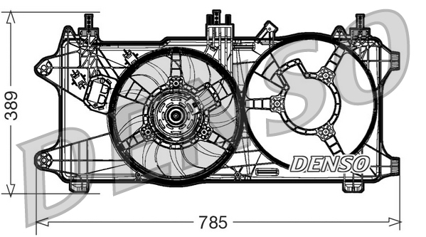 Denso Ventilatorwiel-motorkoeling DER09084