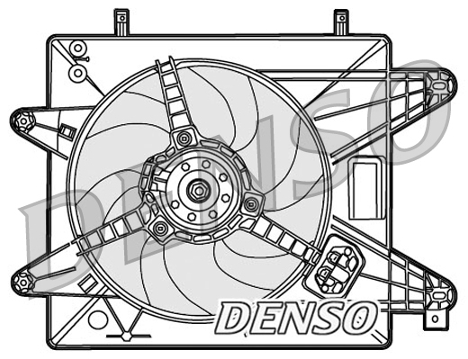 Denso Ventilatorwiel-motorkoeling DER09088