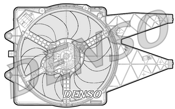 Denso Ventilatorwiel-motorkoeling DER09091