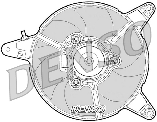 Denso Ventilatorwiel-motorkoeling DER09095