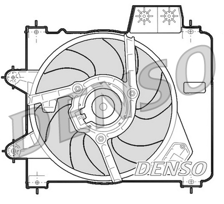 Denso Ventilatorwiel-motorkoeling DER09244