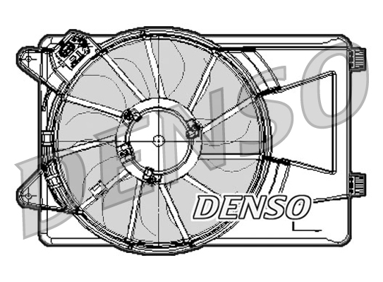 Denso Ventilatorwiel-motorkoeling DER09301