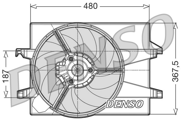 Denso Ventilatorwiel-motorkoeling DER10002