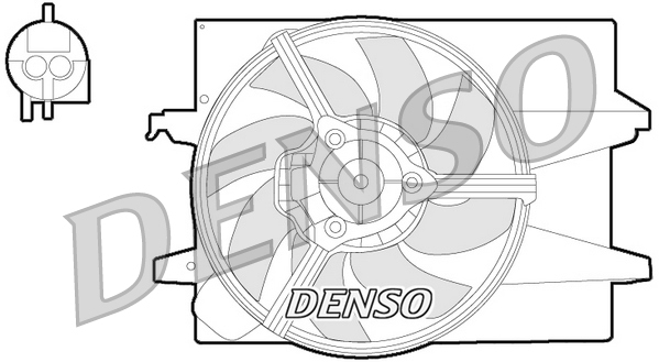 Denso Ventilatorwiel-motorkoeling DER10004