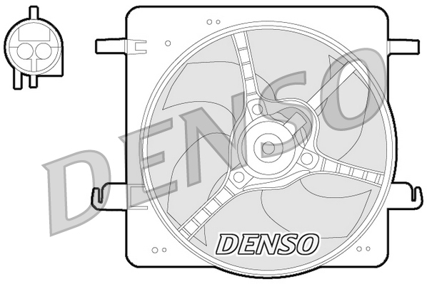 Denso Ventilatorwiel-motorkoeling DER10008