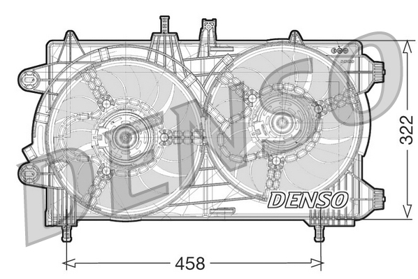 Denso Ventilatorwiel-motorkoeling DER13008