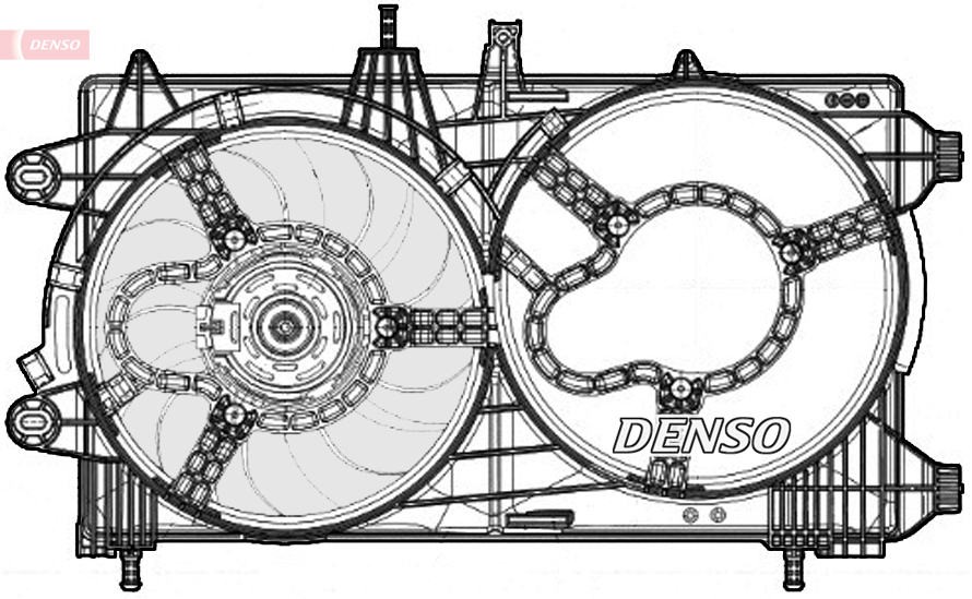 Denso Ventilatorwiel-motorkoeling DER13012