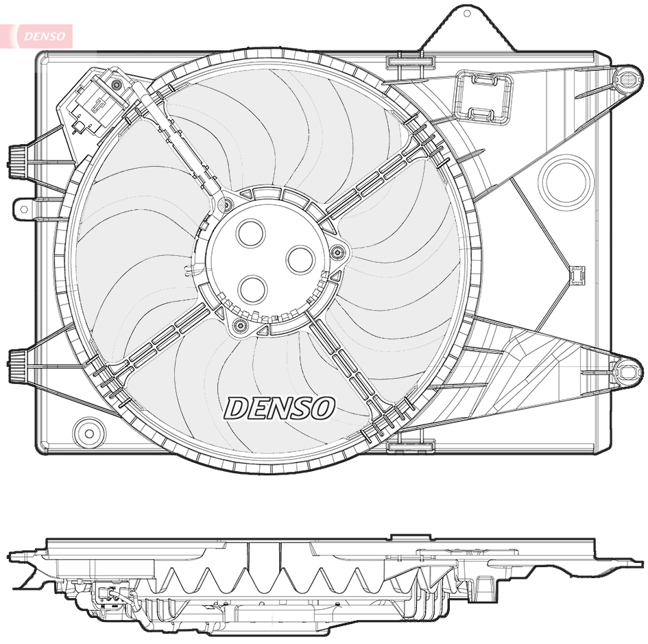 Denso Ventilatorwiel-motorkoeling DER15001