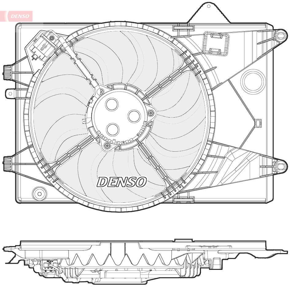 Denso Ventilatorwiel-motorkoeling DER15003