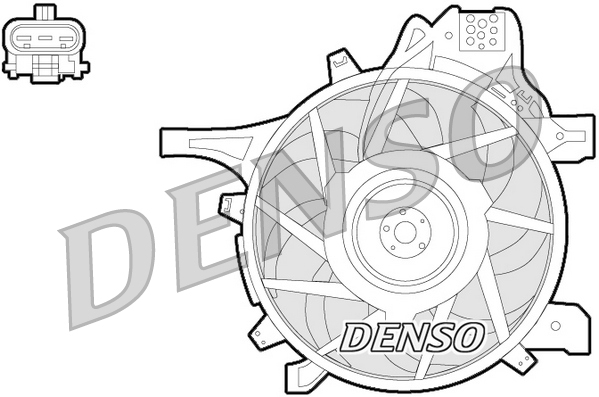 Denso Ventilatorwiel-motorkoeling DER20012