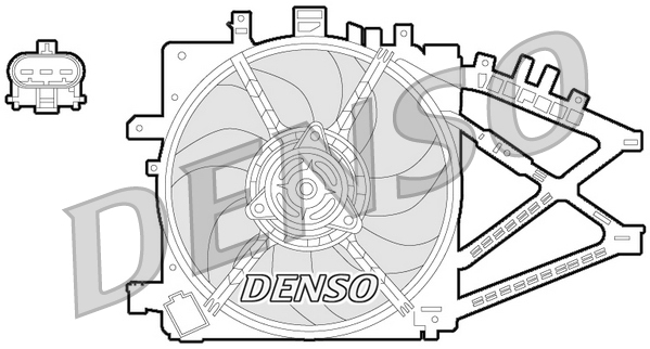 Denso Ventilatorwiel-motorkoeling DER20014