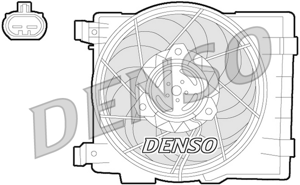 Denso Ventilatorwiel-motorkoeling DER20015