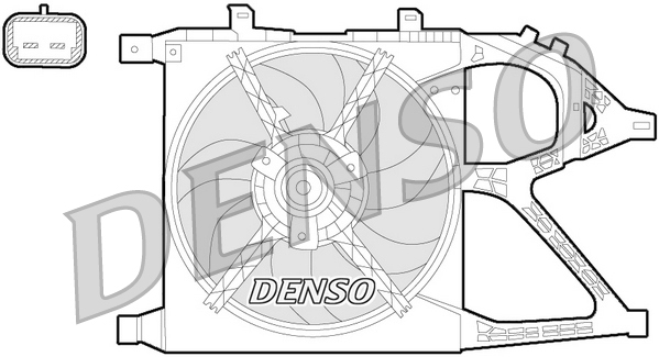 Denso Ventilatorwiel-motorkoeling DER20016