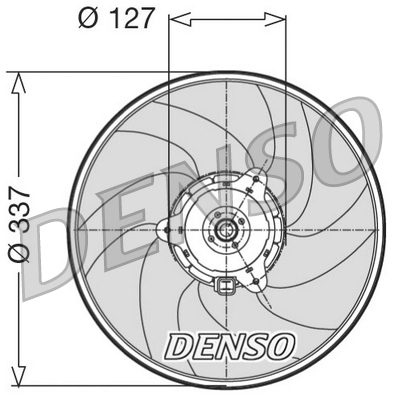 Denso Ventilatorwiel-motorkoeling DER21004