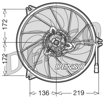 Denso Ventilatorwiel-motorkoeling DER21010
