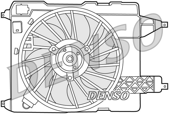 Denso Ventilatorwiel-motorkoeling DER23002