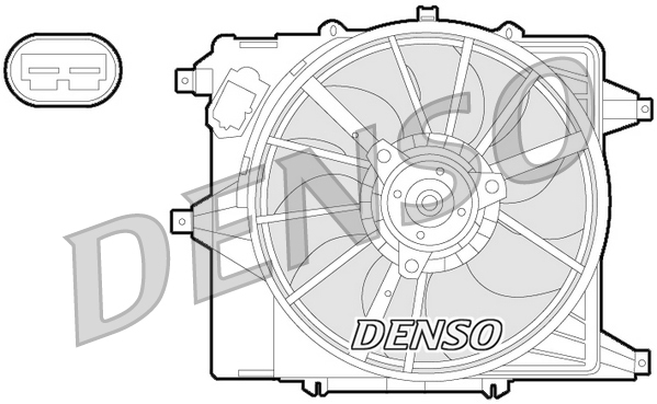 Denso Ventilatorwiel-motorkoeling DER23003