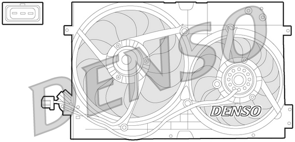 Denso Ventilatorwiel-motorkoeling DER32010