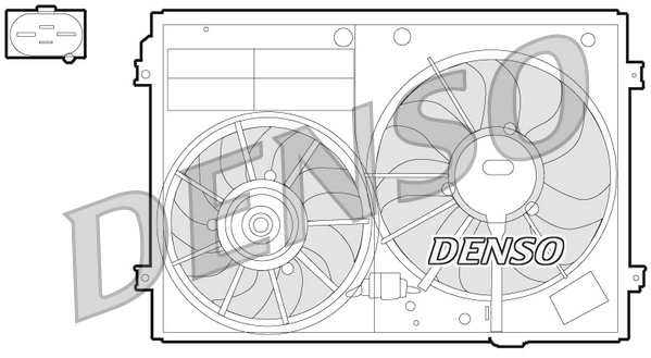 Denso Ventilatorwiel-motorkoeling DER32012