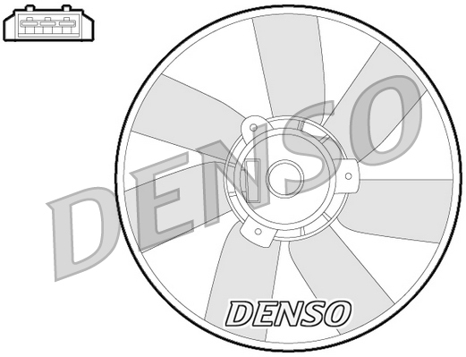 Denso Ventilatorwiel-motorkoeling DER32013