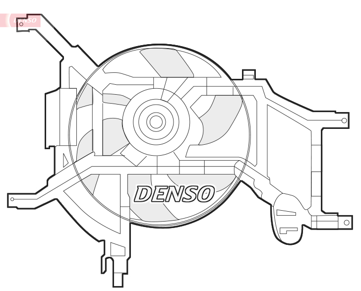Denso Ventilatorwiel-motorkoeling DER37002