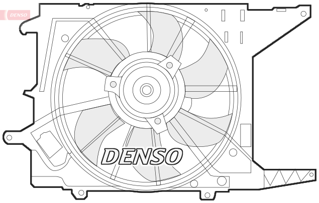 Denso Ventilatorwiel-motorkoeling DER37003