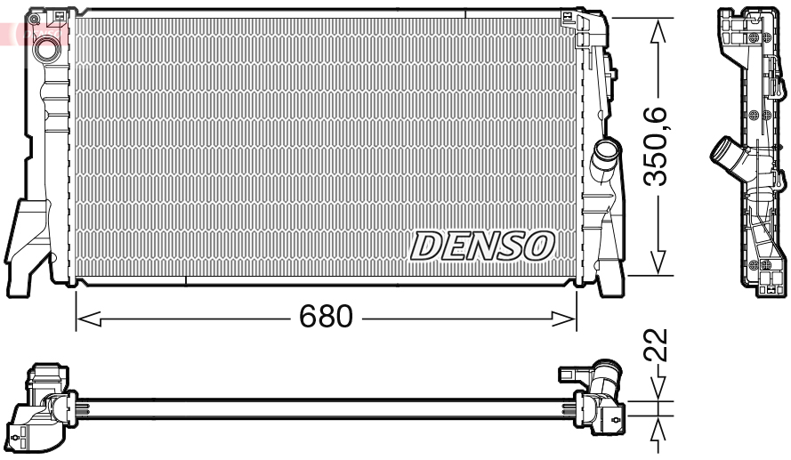 Denso Radiateur DRM05118