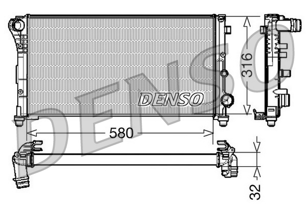 Denso Radiateur DRM09084