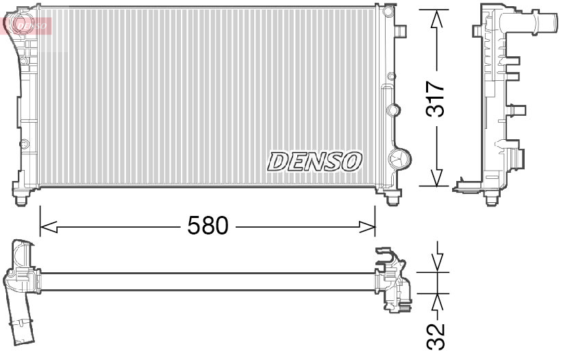 Denso Radiateur DRM09089