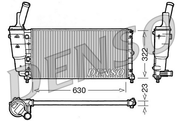 Denso Radiateur DRM09097