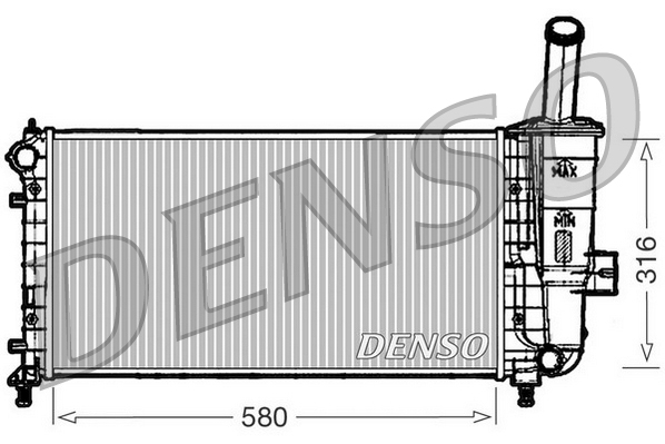 Denso Radiateur DRM09102