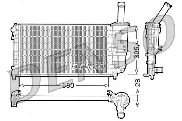 Denso Radiateur DRM09108