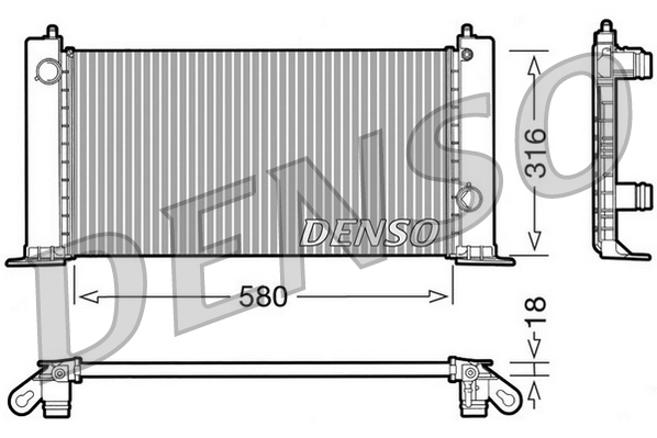 Denso Radiateur DRM09120